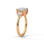three stone nova diamond ring setting