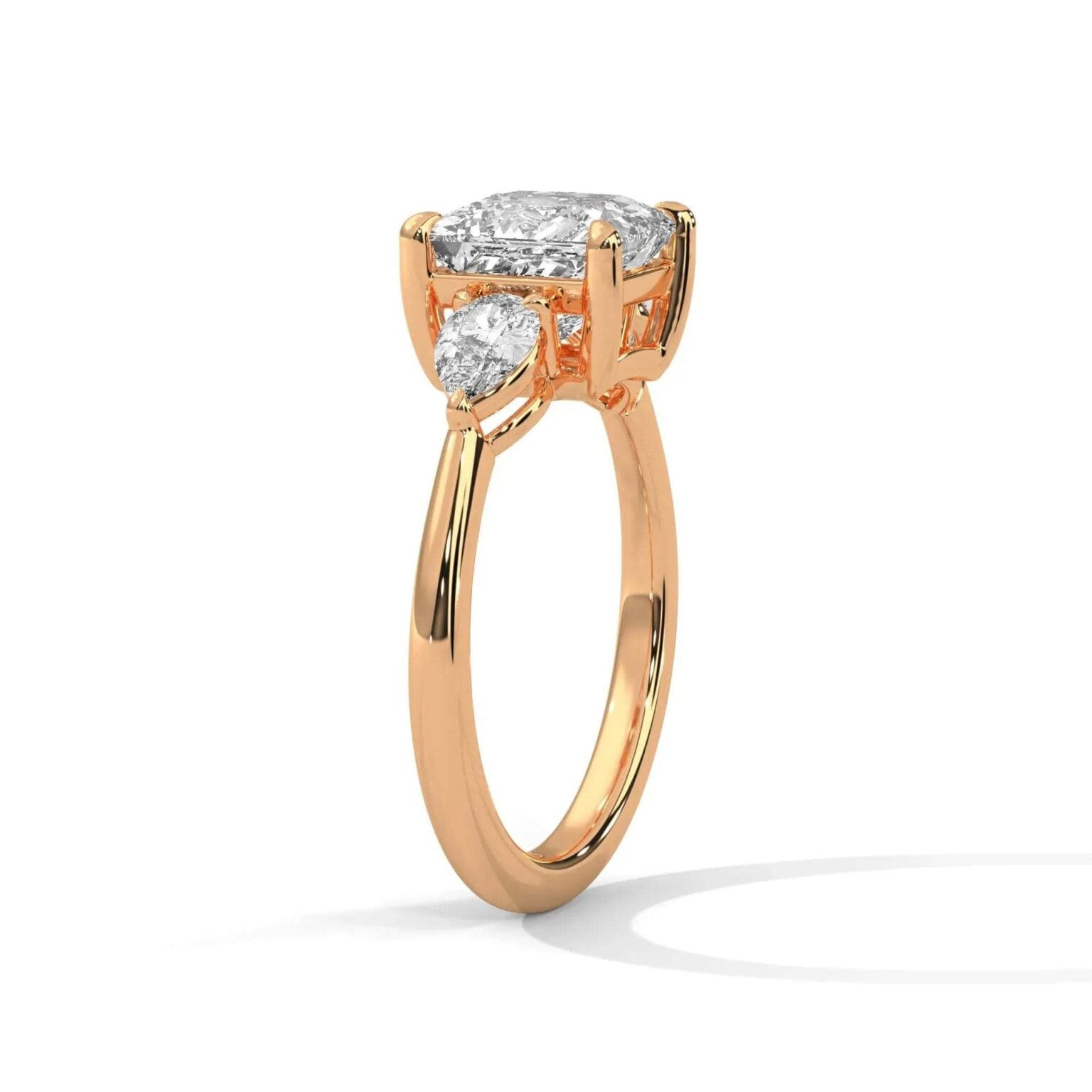 three stone nova diamond ring setting