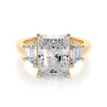 3 stones radiant engagement ring skylar lab grown diamond ring sightlycarat jewelry 10