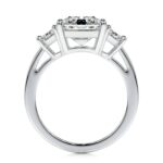 3 stones radiant engagement ring skylar lab grown diamond ring sightlycarat jewelry 6