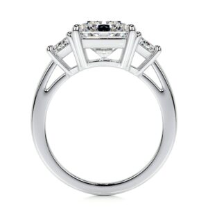 3 stones radiant engagement ring skylar lab grown diamond ring sightlycarat jewelry 6