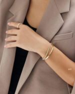 Bubble Bracelet Bezel Lab Grown Diamond Tennis Bracelet - Image 6