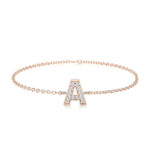 Bridget Letter Lab Grown Diamonds Bracelet Fasion Custom Letter - Image 4