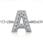 Bridget Letter Lab Grown Diamonds Bracelet Fasion Custom Letter - Image 3