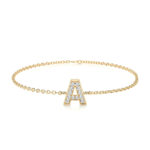 Bridget Letter Lab Grown Diamonds Bracelet Fasion Custom Letter - Image 5