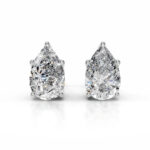 Doris Lab Grown Diamond Studs Pear  Solitaire Earrings  IGI