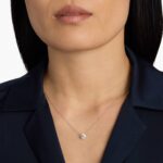 Four Prong Basket Round Solitaire Lab Grown Diamond Pendant Classic Necklace ( E / VS-VVS/EX) - Image 7