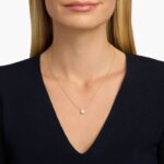 Four Prong Basket Round Solitaire Lab Grown Diamond Pendant Classic Necklace ( E / VS-VVS/EX) - Image 4