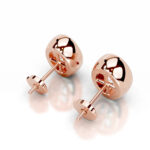 Janice Lab Grown Diamond Stud Earrings Oval Bezel Earrings  IGI  E/VS-VVS/EX - Image 5