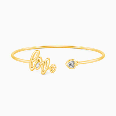 To Be Loved Open Bangle Bracelet