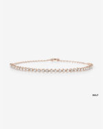 Mini Diamond Half Tennis Bracelet Lab Grown Diamond - Image 8