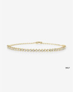 Mini Diamond Half Tennis Bracelet Lab Grown Diamond - Image 7