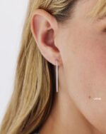 Lab Grown Diamond Hoops Huge Circle Earrings  14K Solid Gold - Image 6