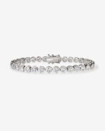 Bubble Bracelet Bezel Lab Grown Diamond Tennis Bracelet - Image 7
