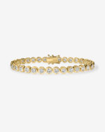 Bubble Bracelet Bezel Lab Grown Diamond Tennis Bracelet