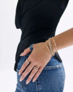 Bubble Bracelet Bezel Lab Grown Diamond Tennis Bracelet - Image 4