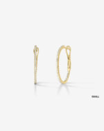 Lab Grown Diamond Hoops Huge Circle Earrings  14K Solid Gold - Image 12