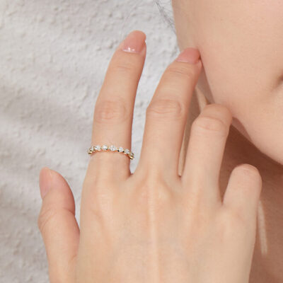 all star lab grown diamond eternity band wedding stackable ring 2