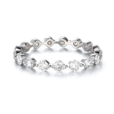 all star lab grown diamond eternity band wedding stackable ring 8