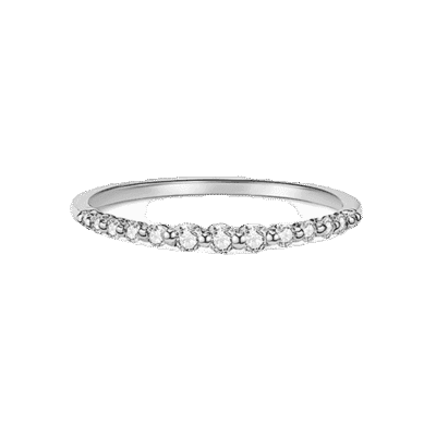 bubble gradient lab grown diamond stackable thin band2