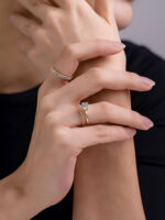 eternity round diamond thin band full pavé stackable daily wedding ring5