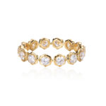 hexagon set lab grown diamond eternity ring1