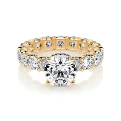 hidden halo round engagement ring lola lab grown diamond eternity ring sightlycarat jewelry 10