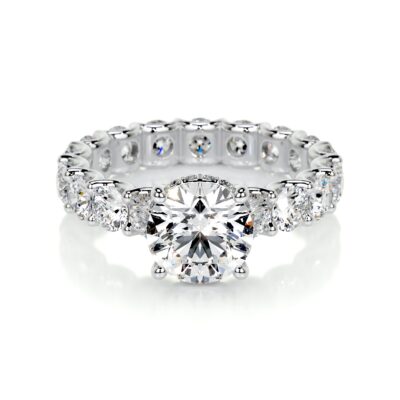 hidden halo round engagement ring lola lab grown diamond eternity ring sightlycarat jewelry 5