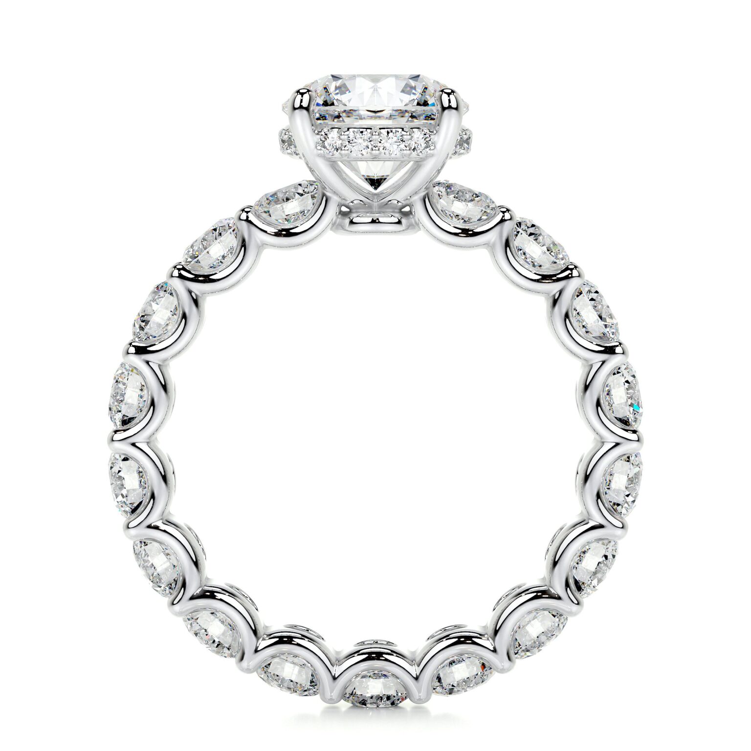 hidden halo round engagement ring lola lab grown diamond eternity ring sightlycarat jewelry 6