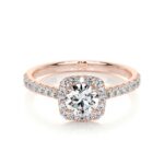 round halo engagement ring classic 4 prong claudia lab grown diamond ring sightlycarat jewelry 2