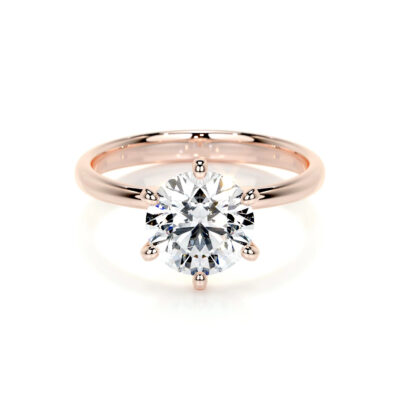 six prong solitaire engagement ring samantha lab grown diamond ring classic