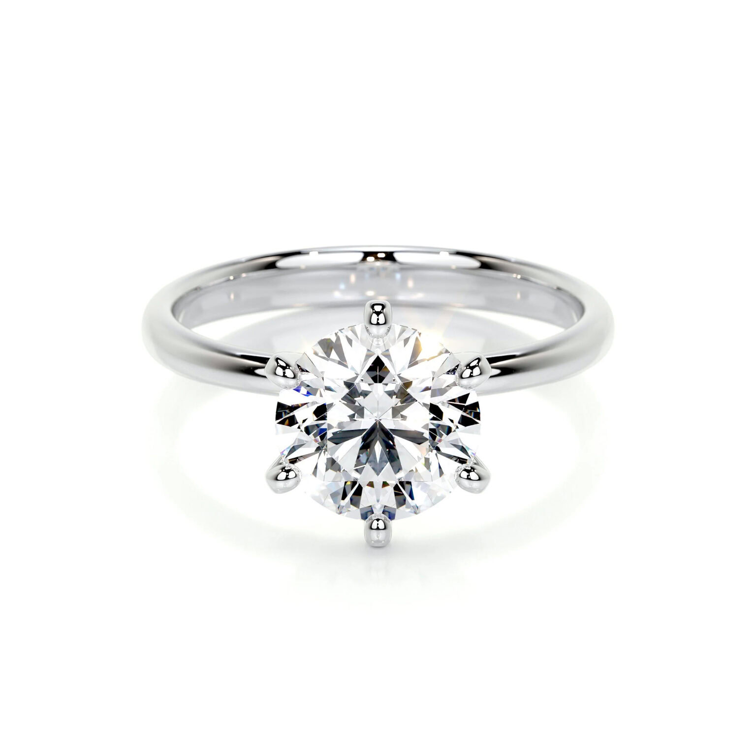 six prong solitaire engagement ring samantha lab grown diamond ring classic