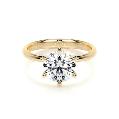 six prong solitaire engagement ring samantha lab grown diamond ring classic