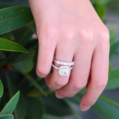 seven stone lab grown diamond eternity band gold stackable custom wedding band 3