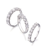 seven stone lab grown diamond eternity band gold stackable custom wedding band 4