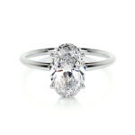 classic 4 prong oval solitaire engagement ring adaline lab grown diamond ring