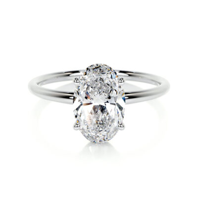 classic 4 prong oval solitaire engagement ring adaline lab grown diamond ring