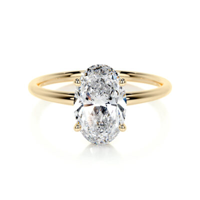 classic 4 prong oval solitaire engagement ring adaline lab grown diamond ring