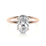 classic 4 prong oval solitaire engagement ring adaline lab grown diamond ring