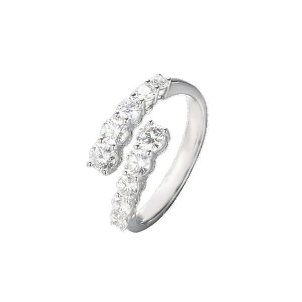 star orbit lab grown diamond open eternity band daily stackable ring 5