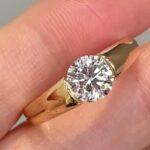 the billionaire old money diamond signet ring – heavy gold round / asscher / emerald cut