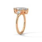 three stone nova diamond ring setting
