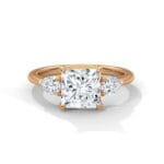 three stone nova diamond ring setting