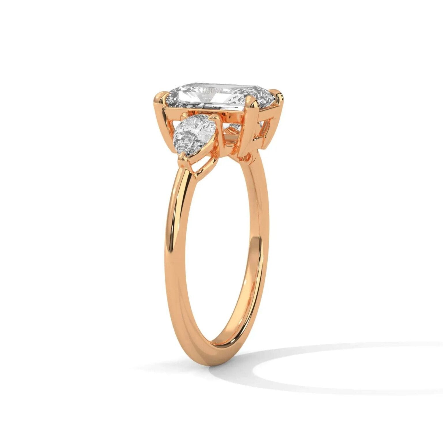 three stone nova diamond ring setting