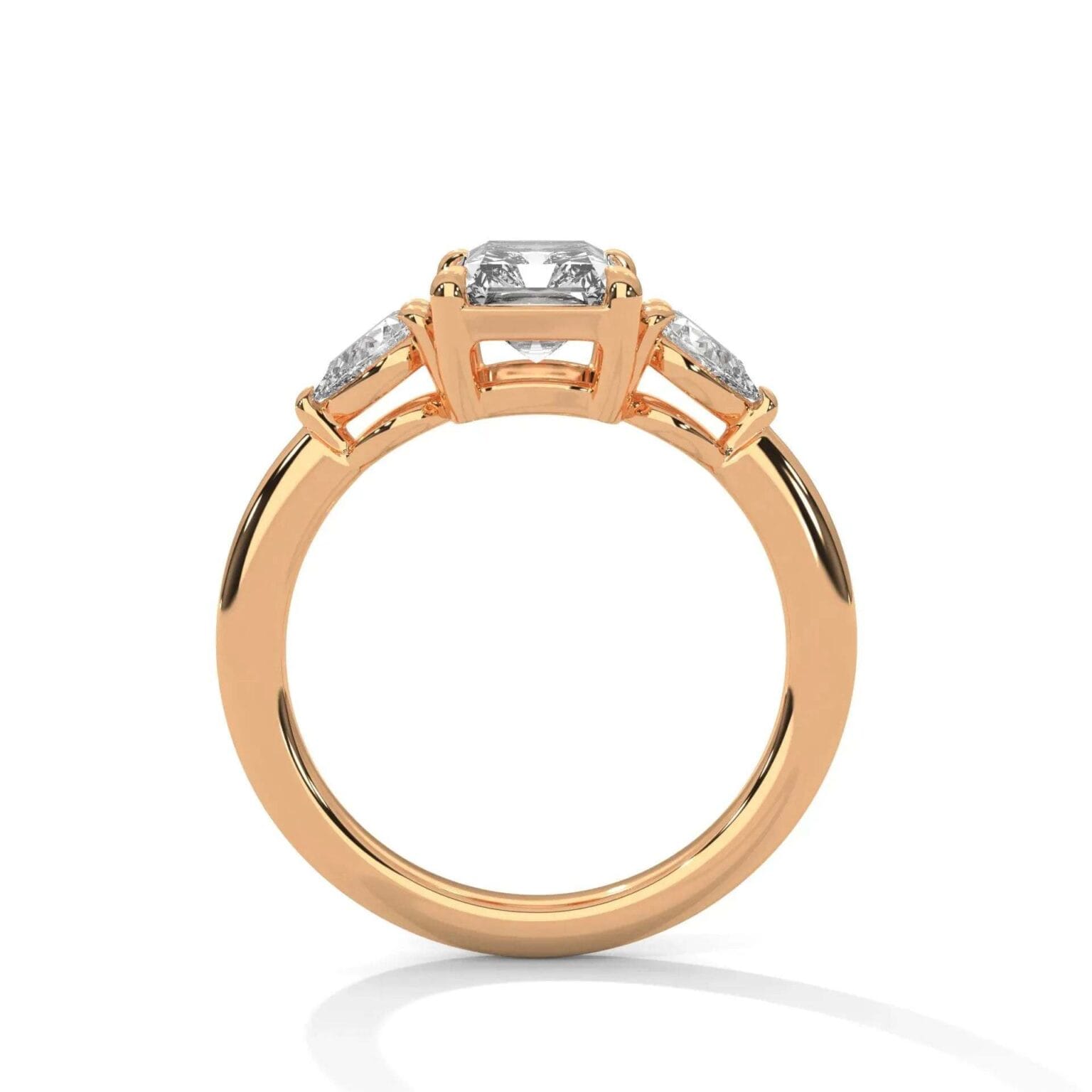 three stone nova diamond ring setting