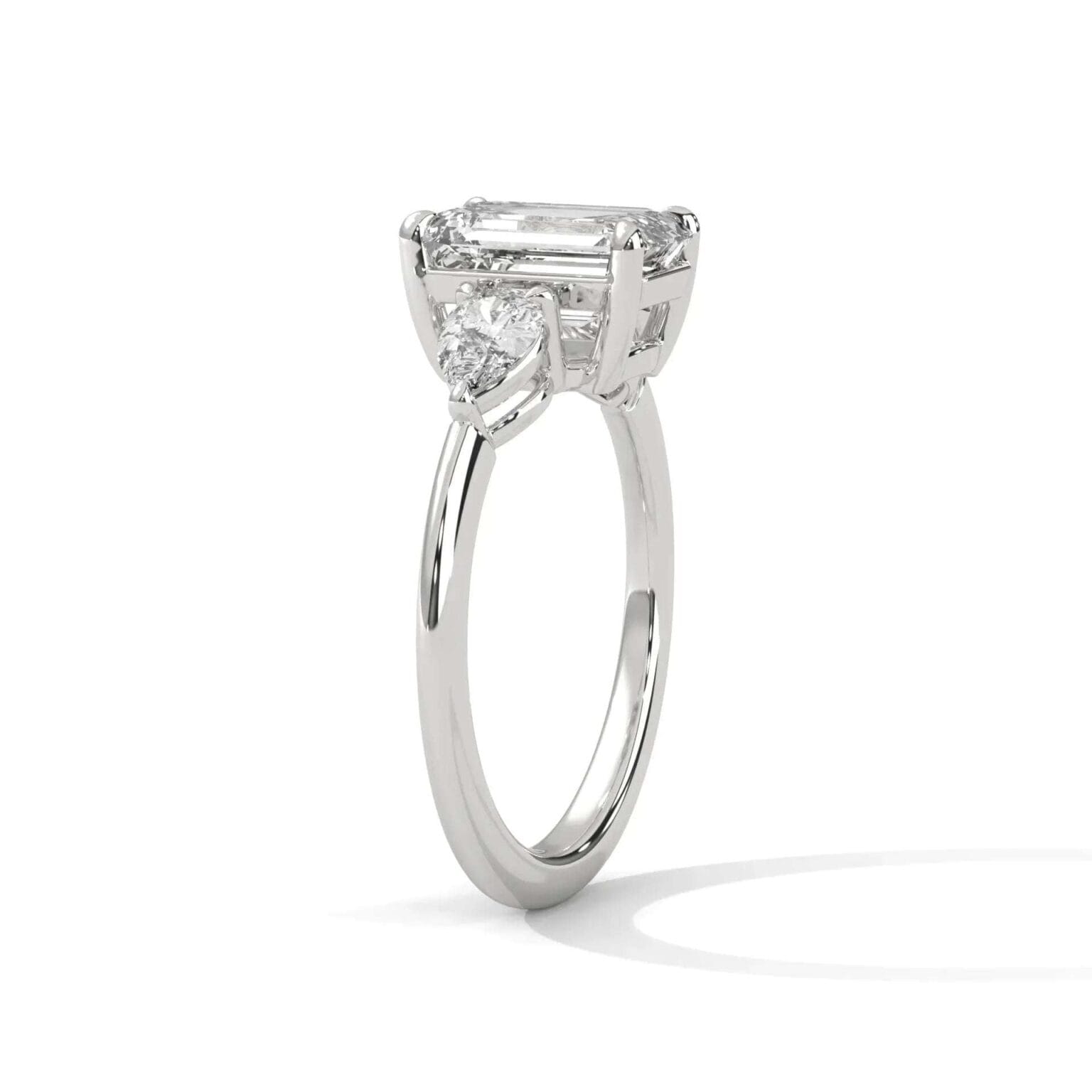 three stone nova diamond ring setting