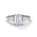 three stone nova diamond ring setting