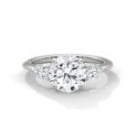 three stone nova diamond ring setting
