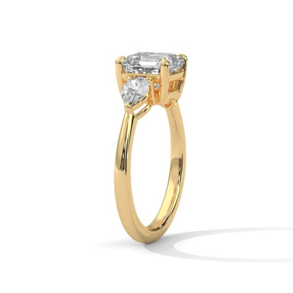three stone nova diamond ring setting
