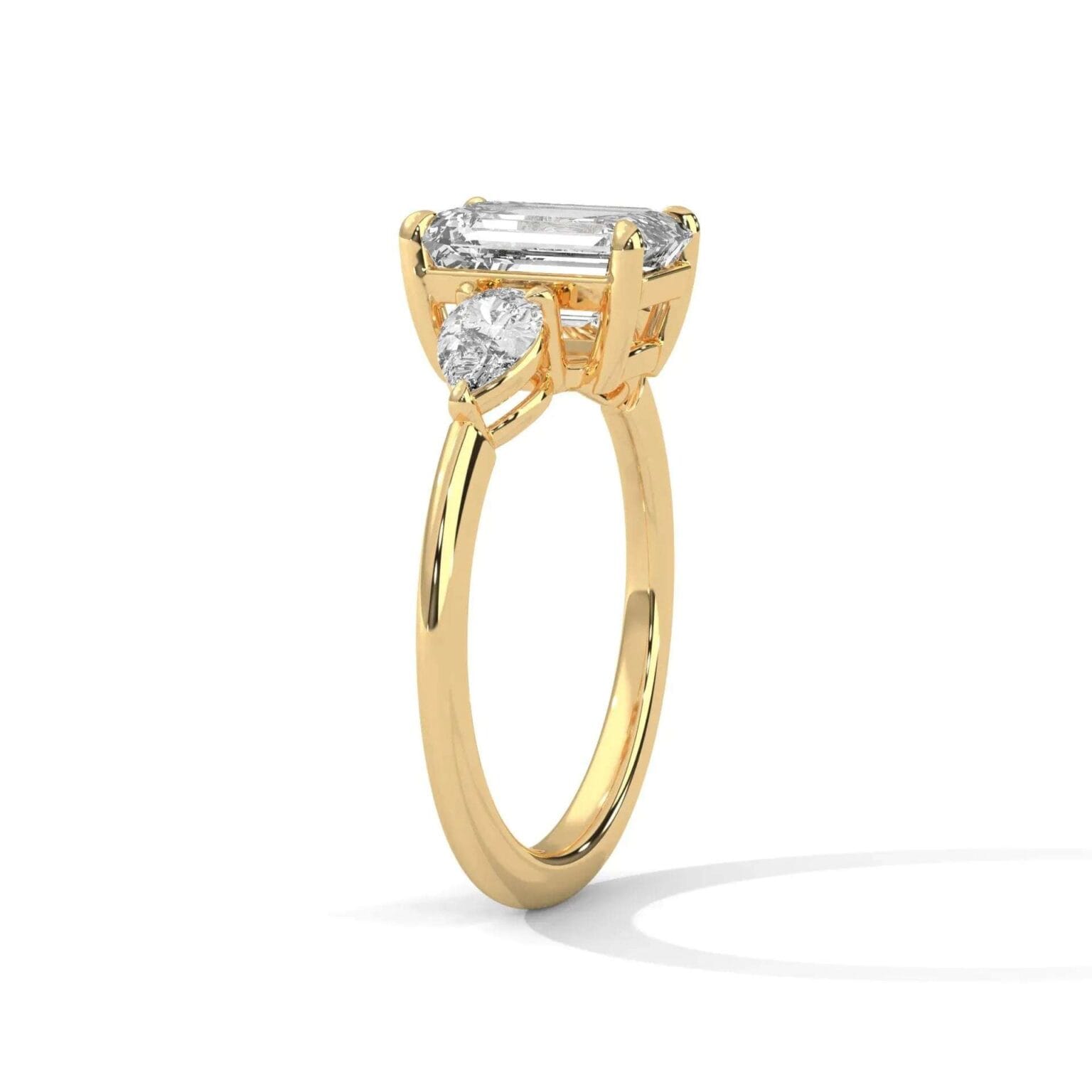 three stone nova diamond ring setting